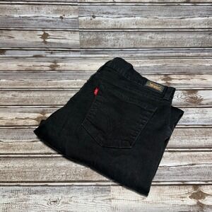 Levi Strauss Co Womens Black Boot Cut 512 Perfectly Slimming Jeans Size 14Sx28